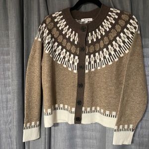 Madewell Womens Merino wool sweater.  Button down. size M